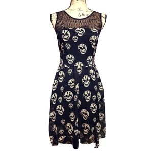 Royal Bones Chiffon Skull Dress